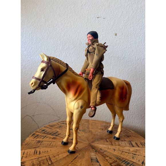 Marx Toys Other - Vintage Marx Toys Johnny West Tonto Action Figure with Articulated Horse Toy